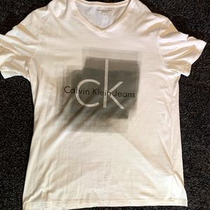 Mens Calvin Klein V-neck T-shirt